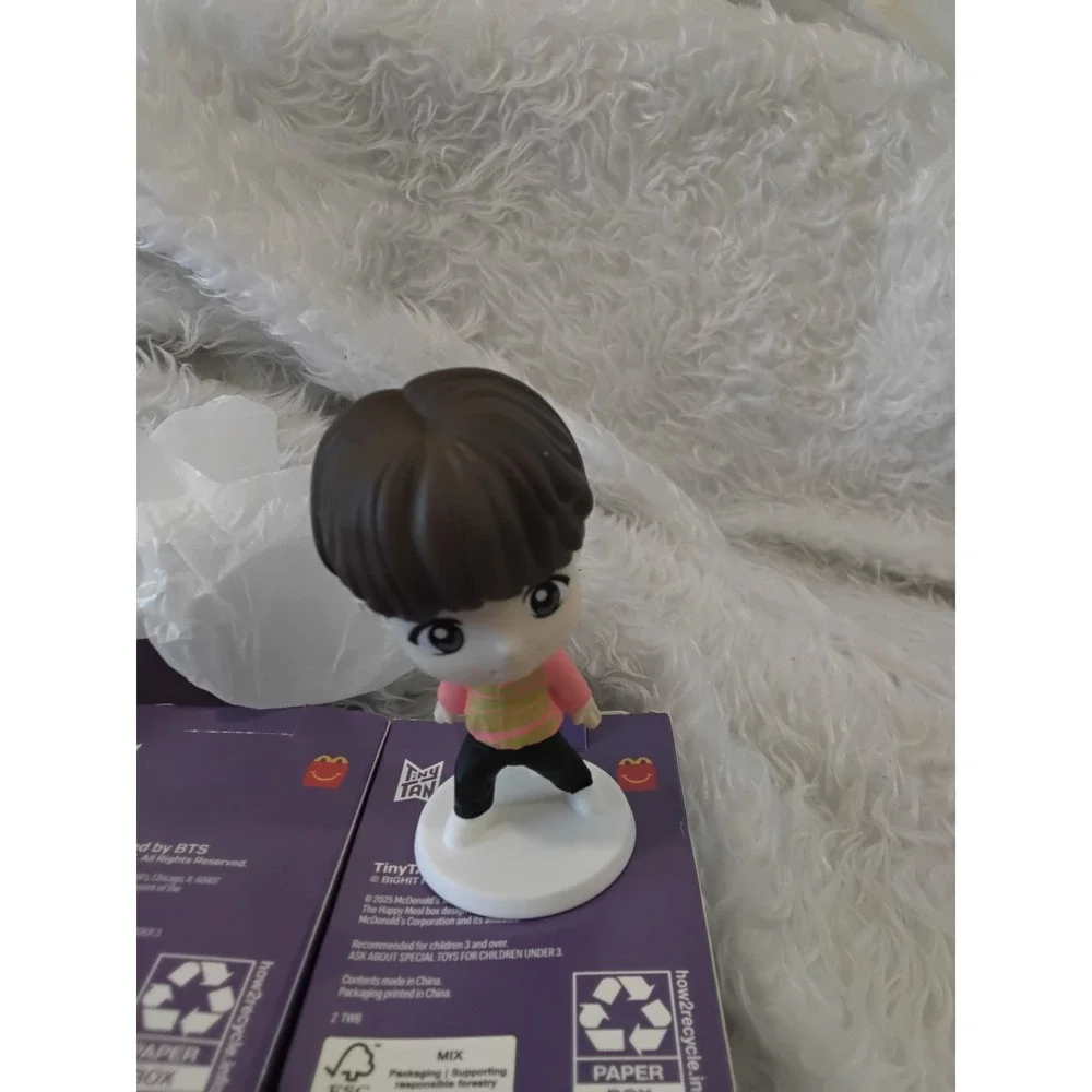 McDonalds Happy Meal TinyTAN BTS RM Suga‎ Jin Figures Lot of 3 Collectibles